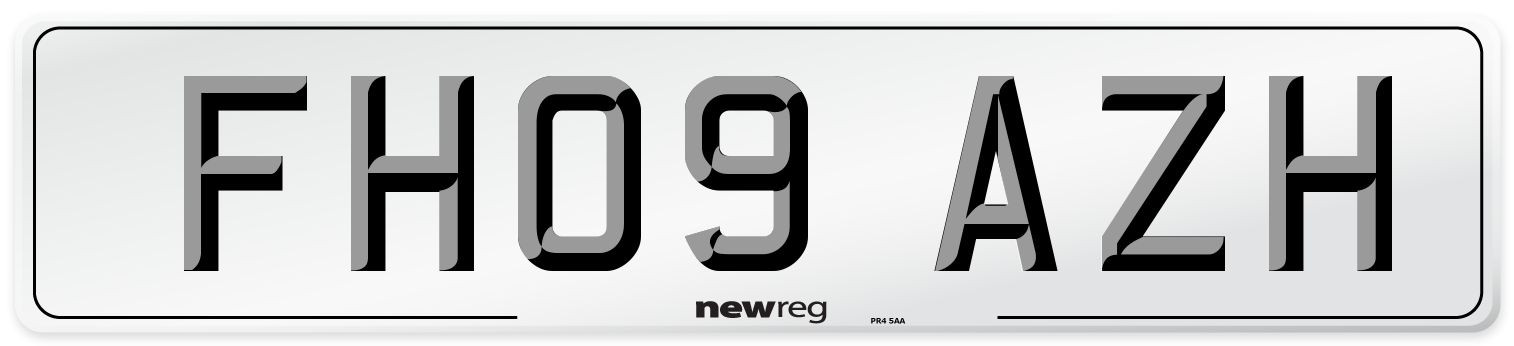 FH09 AZH Number Plate from New Reg